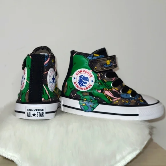Converse Chuck Taylor AllStar Dinoverse Hi-Top Sneakers Infant Size 5M Pre-Loved - Picture 8 of 17